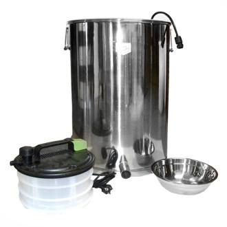 Vařák na vosk a vyvíječ páry 2 kw -  nerez